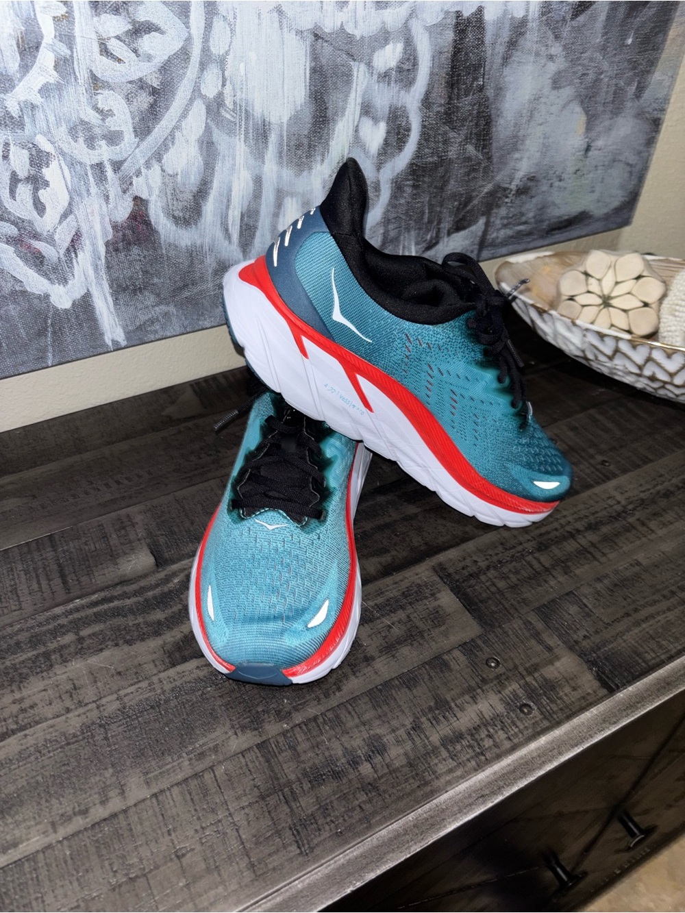 HOKA Clifton 8 running shoes MENS SZ 10.5 - Picture 13 of 16
